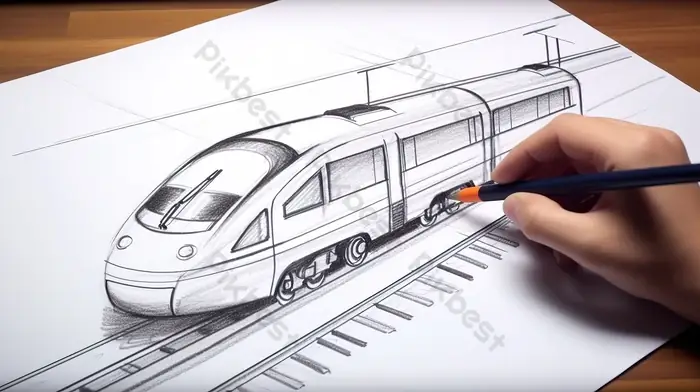 Cách Vẽ Tàu Điện