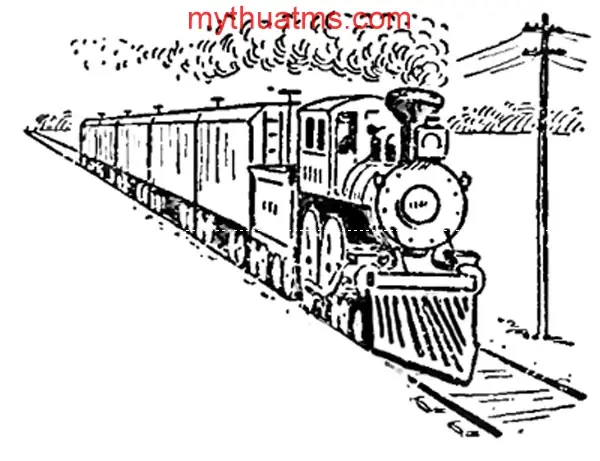 Cách Vẽ Tàu Hỏa