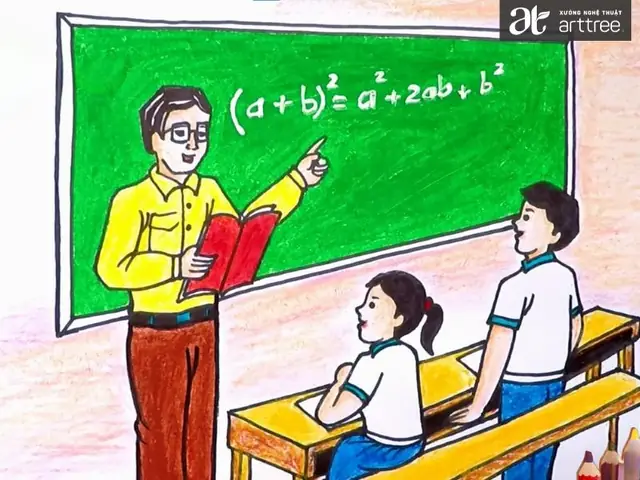 Cách Vẽ Thầy Giáo