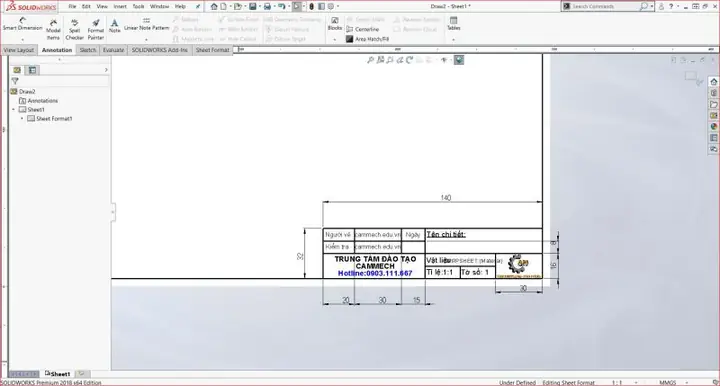 Cách Vẽ Then Solidworks