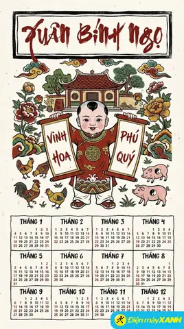 Cách Vẽ Tờ Lịch