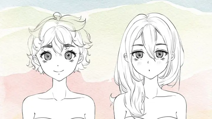 Cách Vẽ Tóc Anime Đẹp