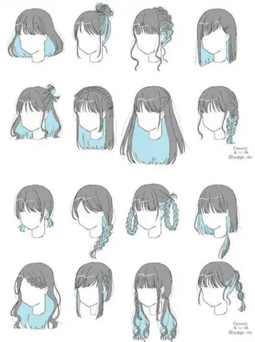 Cách Vẽ Tóc Búi Anime