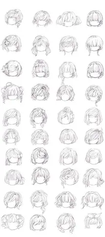 Cách Vẽ Tóc Chibi Nữ