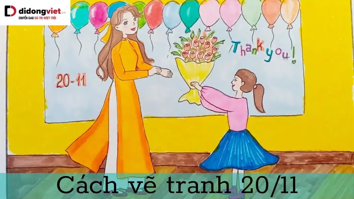 Cách Vẽ Tranh 20 11 Cách Vẽ Tranh 20 11