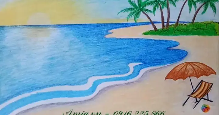 Cách Vẽ Tranh Biển