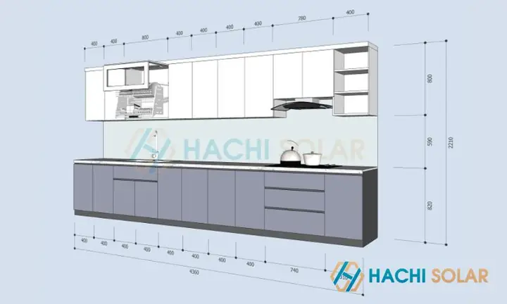 Cách Vẽ Tủ Bếp
