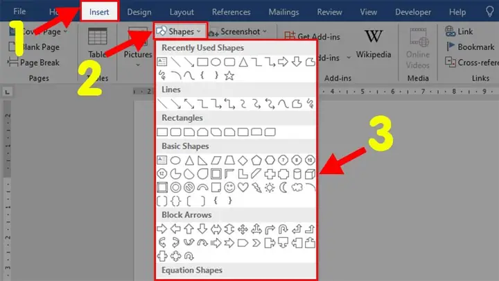 Cách Vẽ Vào Word