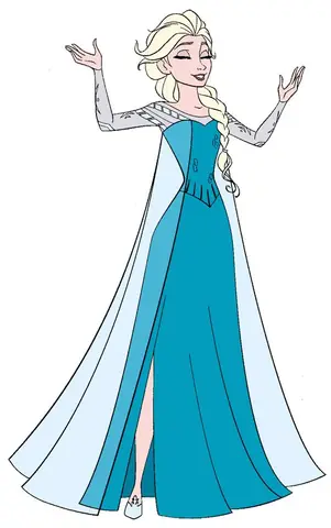 Cách Vẽ Váy Elsa
