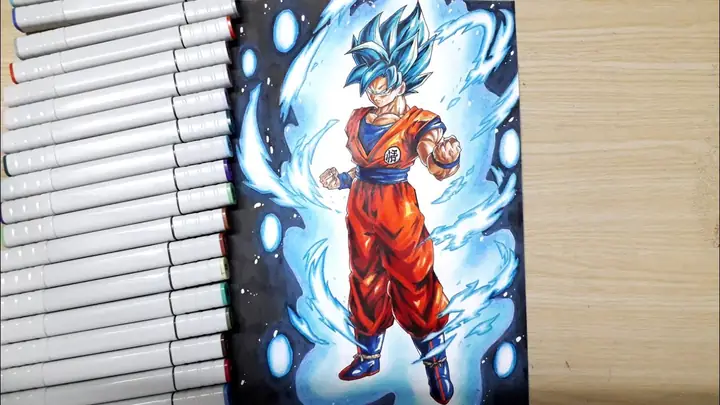 Cách Vẽ Vegito Blue