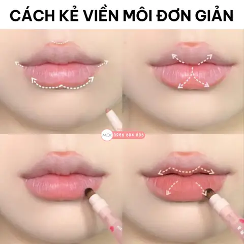 Cách Vẽ Viền Môi