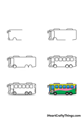 Cách Vẽ Xe Buýt