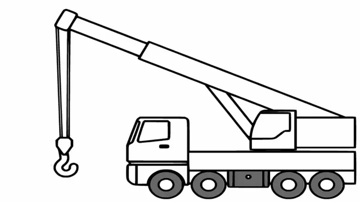 Cách Vẽ Xe Cần Cẩu