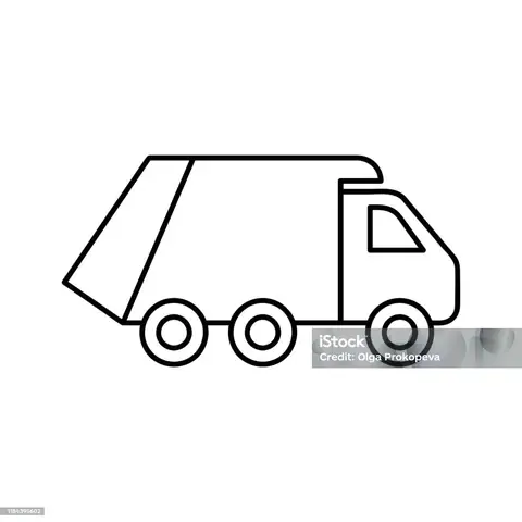 Cách Vẽ Xe Đổ Rác