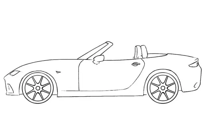 Cách Vẽ Xe Mui Trần