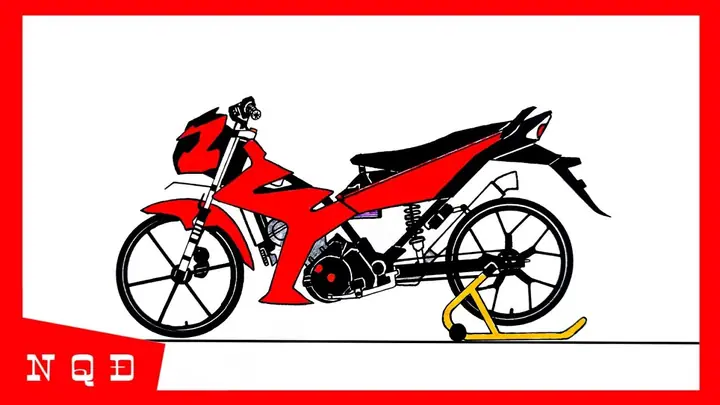 Cách Vẽ Xe Raider Cách Vẽ Xe Raider