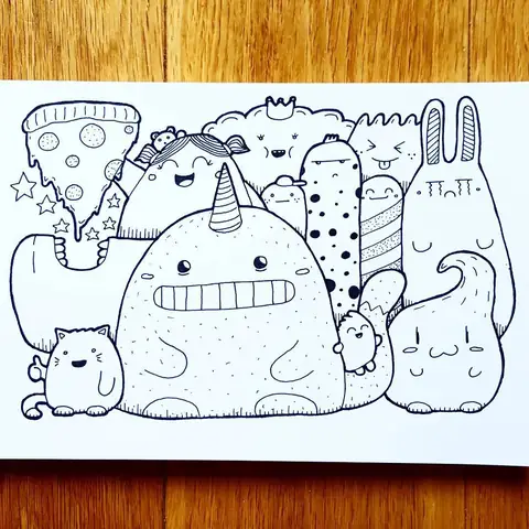 Phong Cách Vẽ Doodle