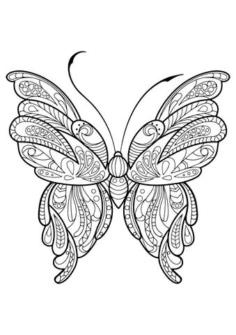 Vẽ Bướm Cách Điệu