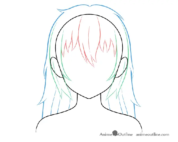 Cách Để Vẽ Tóc Anime