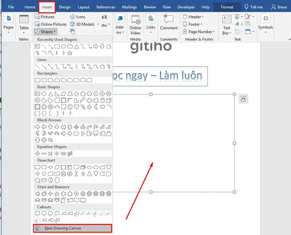 Cách Gộp Hình Vẽ Trong Word