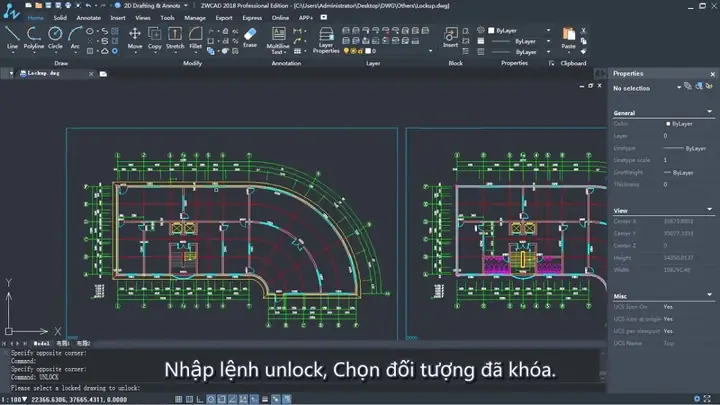 Cách Mở Khóa Bản Vẽ Autocad Cách Mở Khóa Bản Vẽ Autocad