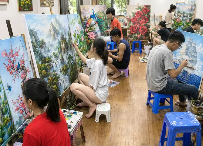 Cách Pha Màu Vẽ Tranh Tường