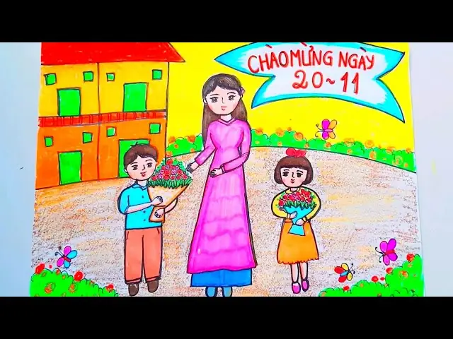 Cách Vẽ 20-11 Đơn Giản