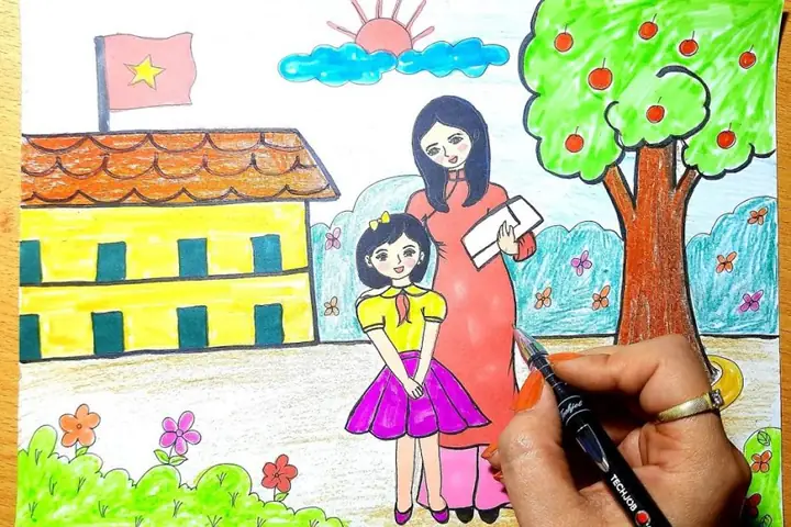 Cách Vẽ Áo Dài Cô Giáo Cách Vẽ Áo Dài Cô Giáo