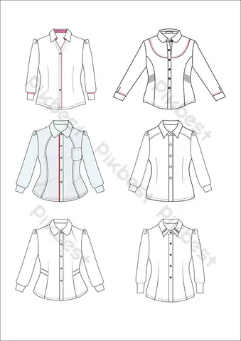 Cách Vẽ Áo Sơ Mi Nữ Cách Vẽ Áo Sơ Mi Nữ