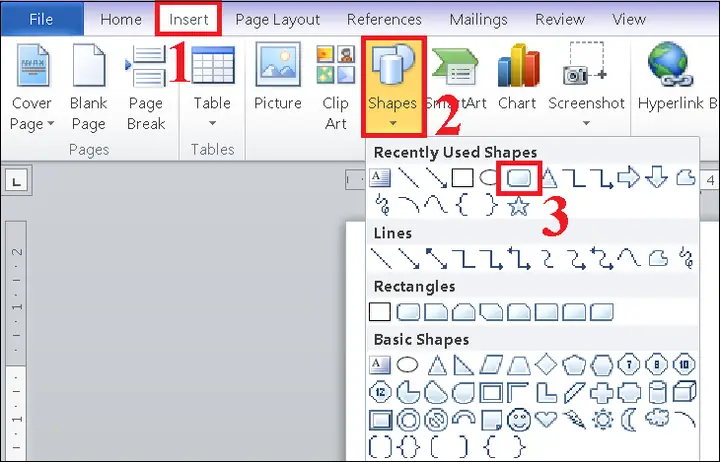 Cách Vẽ Bằng Word 2013