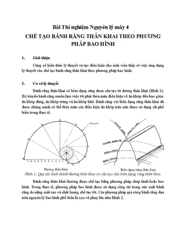 Cách Vẽ Bánh Răng Thân Khai