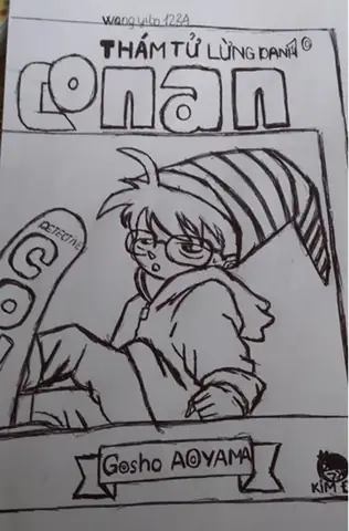 Cách Vẽ Bìa Sách Conan