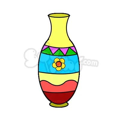Cách Vẽ Bình Hoa 7