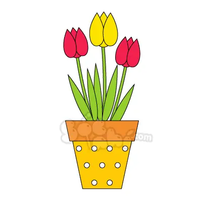 Cách Vẽ Bình Hoa Đơn Giản Cách Vẽ Bình Hoa Đơn Giản