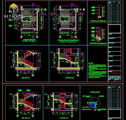 Cách Vẽ Cad Cầu Thang
