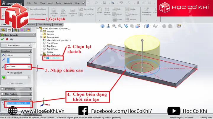 Cách Vẽ Cây Trên Solidworks