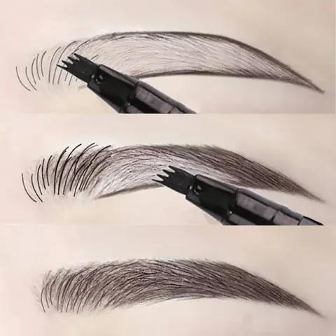Cách Vẽ Chân Mày Phẩy Sợi
