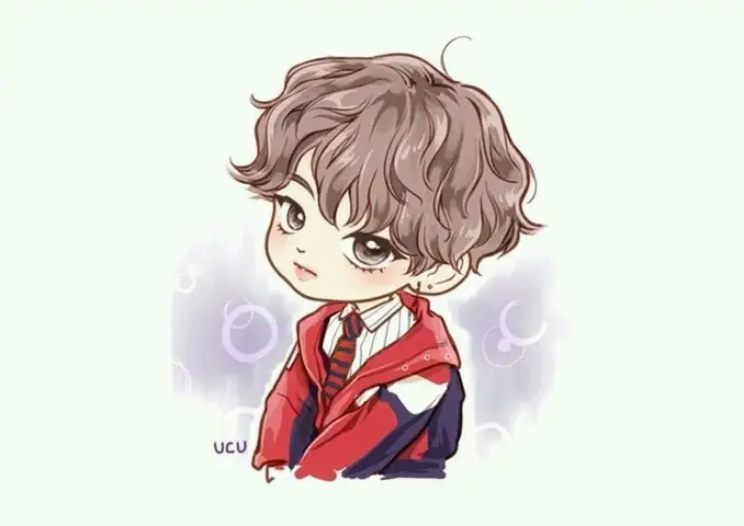 Cách Vẽ Chibi Bts V