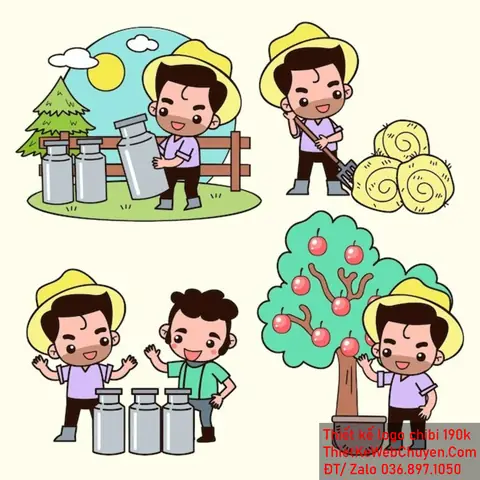 Cách Vẽ Chibi Nông Dân