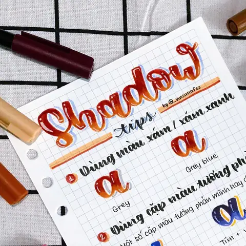 Cách Vẽ Chữ Có Bóng Cách Vẽ Chữ Có Bóng