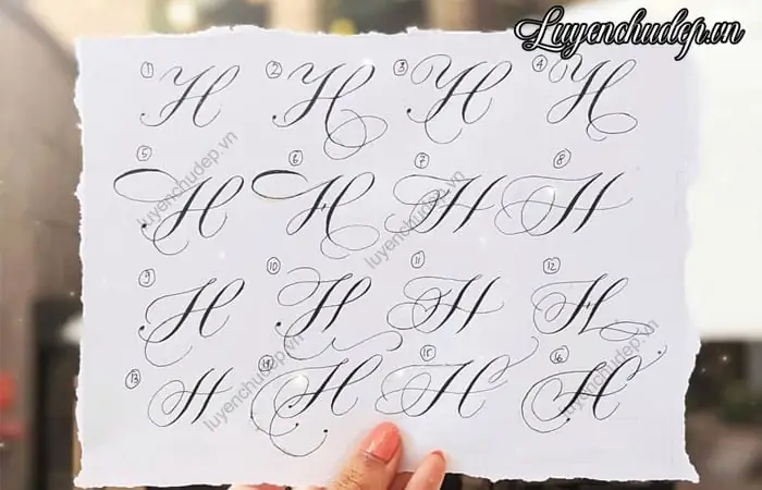 Cách Vẽ Chữ H Kiểu Cách Vẽ Chữ H Kiểu