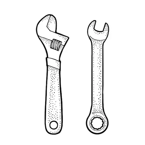 Cách Vẽ Cờ Lê 17