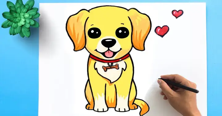 Cách Vẽ Con Chó Dễ Thương Cách Vẽ Con Chó Dễ Thương