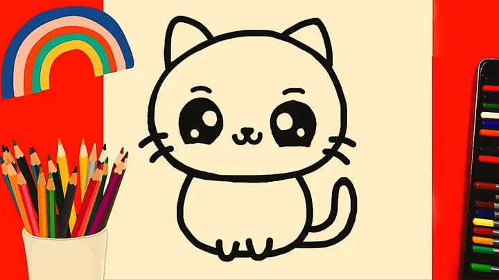 Cách Vẽ Con Mèo Dễ Thương