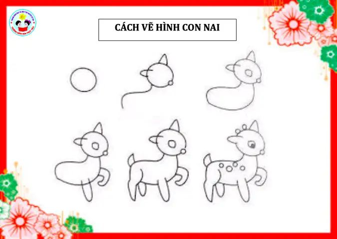 Cách Vẽ Con Nai Đơn Giản Cách Vẽ Con Nai Đơn Giản