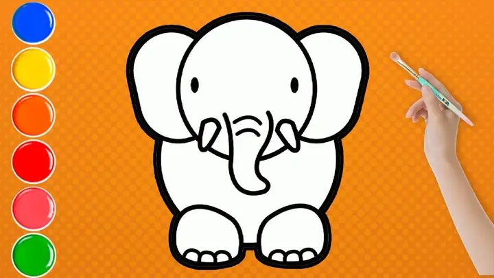 Cách Vẽ Con Voi Dễ Thương