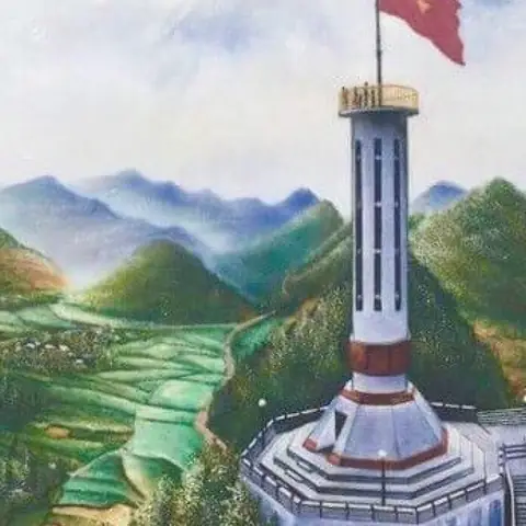 Cách Vẽ Cột Cờ Lũng Cú