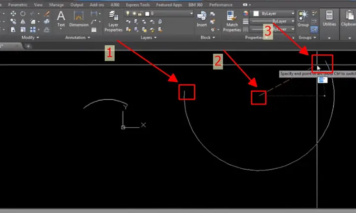 Cách Vẽ Cung Trong Autocad