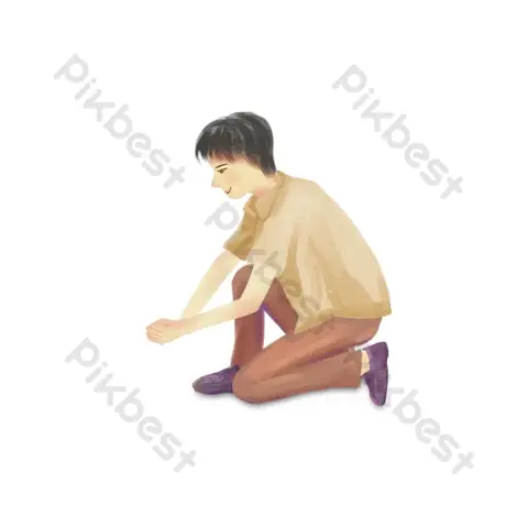 Cách Vẽ Dáng Người Ngồi Xổm