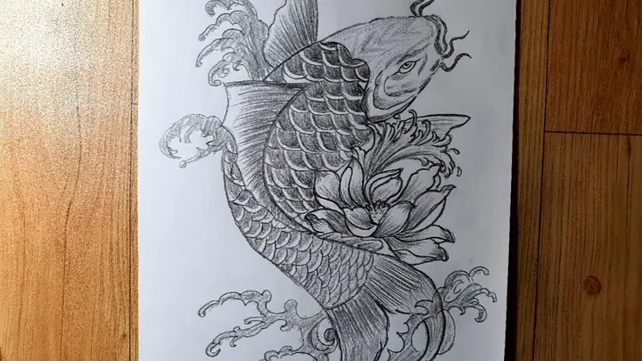 Cách Vẽ Đầu Cá Chép